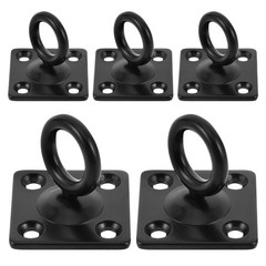 5 Pcs Wall Hook Stainless Steel Square Eye Plate Hooks for Ceiling