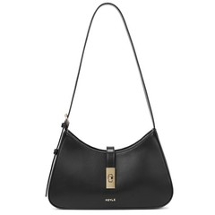 Fashion Shoulder Bag for Women Vegan Leather Adjustable Handbags Hobo B-black