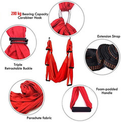Anti-Gravity Aerial Yoga Hammock Stretch Strap(Purple)