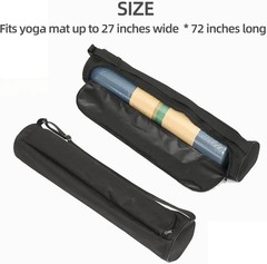 Yoga Mat Bag for Women & Men,Travel Yoga Gym Bag for 1/4″ 1/3″ Thick Exercise Yo