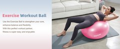 Exercise Ball, Extra Thick Yoga Ball for Workout Pregnancy Stability, 4 Sizes