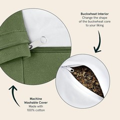 Sedona Zafu Meditation Cushion Filled w/Buckwheat Hulls – Yoga Pillow for Med…