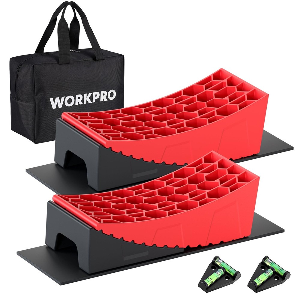 WORKPRO RV Leveling Blocks Kit, 9-Piece Camper Trailer Levelers | Heavy Duty …