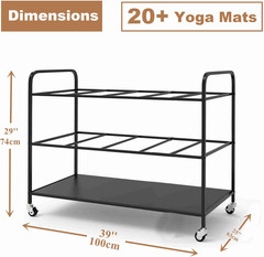Yoga Mat Holder Organizer Yoga Mat Storage Rack Basket for Home Gym Exercise Wor