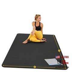 Large Yoga Mat 6’x4’x8mm Extra Thick, Durable, Eco-Friendly, Non-Slip &
