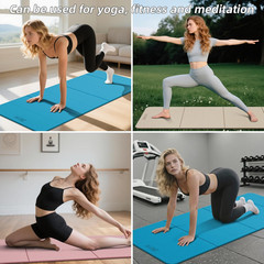 Extra Large Foldable Yoga Mat – Lightweight Non-Slip TPE for Home & Outdoor