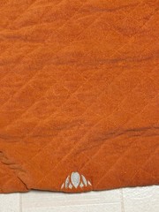 WAYmat Orange & Gray Quilted Yoga Exercise Mat Beach Pool Mat Large Soft