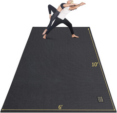 Extra Thick Non-Slip Yoga Mat for Home Gym – 12’X6′, 10’X6′, 6’X8′ Sizes