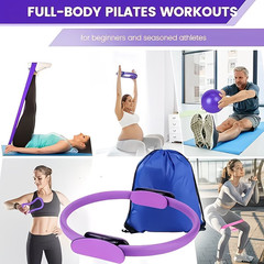 13PCS Yoga Pilates Set Ring Ball Resistance Bands Home Workout Fitness Kit