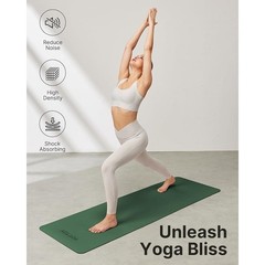 Non-Slip Exercise Mat Portable TPE Yoga Mat Cushioned Pilates Mat Eco-Friendly