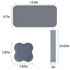 6 PCS Yoga Knee Support Pad Pilates Kneeling Cushion Thick Foam Exercise Mat