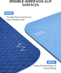 Yoga Mat 72″ X 48″ Large Workout Mat for Home Gym Flooring | 6Mm-12Mm (0.24″-0.4