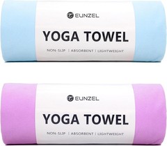 2 Pack Hot Yoga Towel Non Slip Yoga Mat Towel Non-Slip Sweat Absorbent
