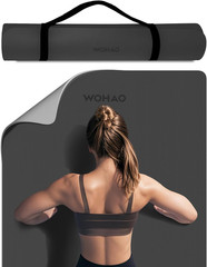 Extra Thick 8mm Non-Slip Yoga Mat with Carrying Strap – 72″x28″ Dual Color