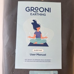 Grooni Earthing Sleeping Mat Queen Size 53×75 in Grounding Mat w Cord Tester New