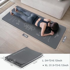 Yoga Mat Foldable – Textured Non Slip Exercise Mat -Travel Lightweight Hot Yo…