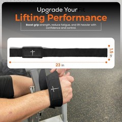 Christian Powerlifting Wrist Straps for Weightlifting- Faith-Inspired Padded …