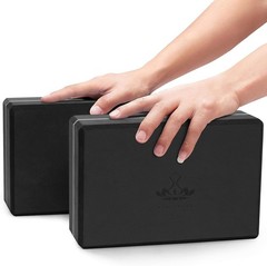 High-Density EVA Yoga Blocks 2 Pack with Strap for Enhanced Flexibility