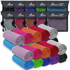 MENOLY 20 Pack Cooling Towels, 40″x12″ Cooling Towels for Neck and Face with …