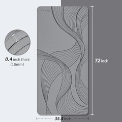 Large Yoga Mat 72″x36″x10mm Non-Slip Exercise Mat for Home Gym Studio | Pink