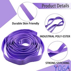 Stretch Strap Yoga Exercise Band with Loops