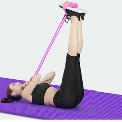 Fitness Yoga Pedal Resistance Band Elastic Pulling Rope Abdomen Arm Sports Home