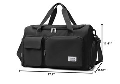 Sports Gym Duffel Bag with Shoes Compartment and Dry Wet Separated Pocket for…