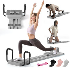 Pilates Reformer Board with 66.9” Extended Track, Portable Pilates Reformer Mac