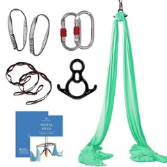 Aum Active Aerial Silks Starter Kit – Durable 9 Yards of Aerial Yoga Hammock …