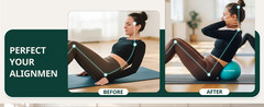 Exercise Ball for Yoga, Pilates & Fitness – Stability Ball Equipment for Home