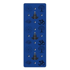 ZenMaster Rubber Microfiber Yoga Mat 24″ x 68″ Medatative Design