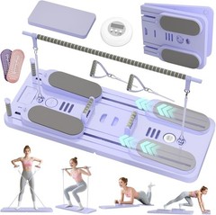 LAZOLLOA – Pilates Reformer Set – Foldable w/Resistance Bands