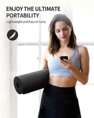 CAMBIVO Extra Thick Yoga Mat Professional TPE Yoga Mats, Workout Mat with Strap