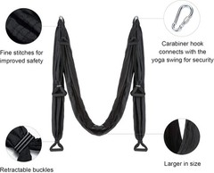 Strong Aerial Yoga Sling Kit – Supports Over 400 lbs for Full Body Fitness