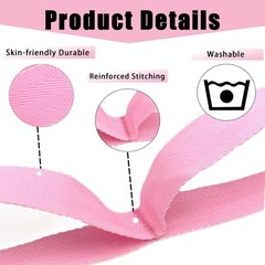 Pink Stretching Strap Yoga Strap with 10 Loops – Perfect for Physical Therapy