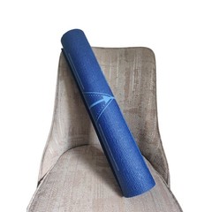 GoFit Blue Yoga Mat Celestial Lotus Moon Phases Alignment Graphic Non-Slip