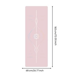 Fitness Mat Non-Slip Fitness Mat with Rubber Base Grippy for Yogis, Dancers
