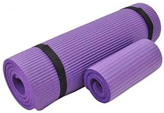 1/2-Inch Extra Thick High Density Anti-Tear Exercise Yoga Mat with Knee Purple