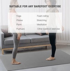Oversized Yoga Mat 72″ x 48″ Extra Thick TPE – Perfect for Comfortable Workouts