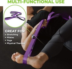 Durable Non-Elastic Stretching Strap 1″W x 8″L – Ideal for Therapy and Yoga
