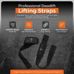 Christian Powerlifting Wrist Straps for Weightlifting- Faith-Inspired Padded …