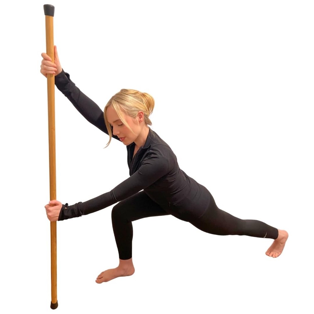 Versatile Stretching Stick: Yoga Stick & Stretch Bar with Super Sturdy Rubber…