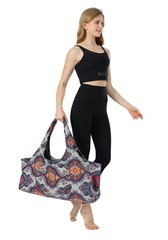 Yoga Mat Bag Large Yoga Mat Tote Sling Carrier with Pockets Fits Mats with Mu…