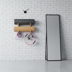 Multi Tier Fitness Storage Rack Sleek Surface for Home Gym
