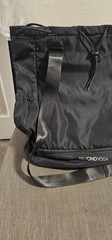 Beyond Yoga Black Synthetic Mat Bag, Drawstring & Zip Closure, 2 Pockets