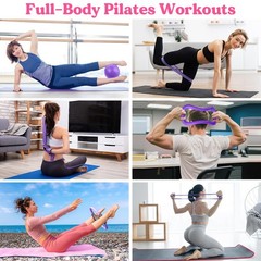 Pilates Ring 13 Piece Set,Pilates Kit for Women Exercise Equipment Accessories D