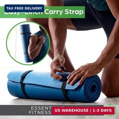 Gaiam Essentials 2/5″ Thick (10mm) Yoga & Pilates, Fitness & Exercise Mat with E