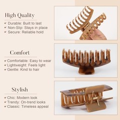 8 Pcs Claw Clips for Women – 4.1 Inch Large Hair Clips for Thick Long Tortoise
