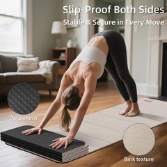 1/2 Inch Extra Thick Yoga Mat Pilates Equipment, 70″x24″ Odorless Workout Mat…