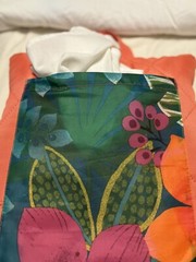 Multicolor Print Flowers Outer Pocket Sleeping Bag Zipper Lightly Padded Preown